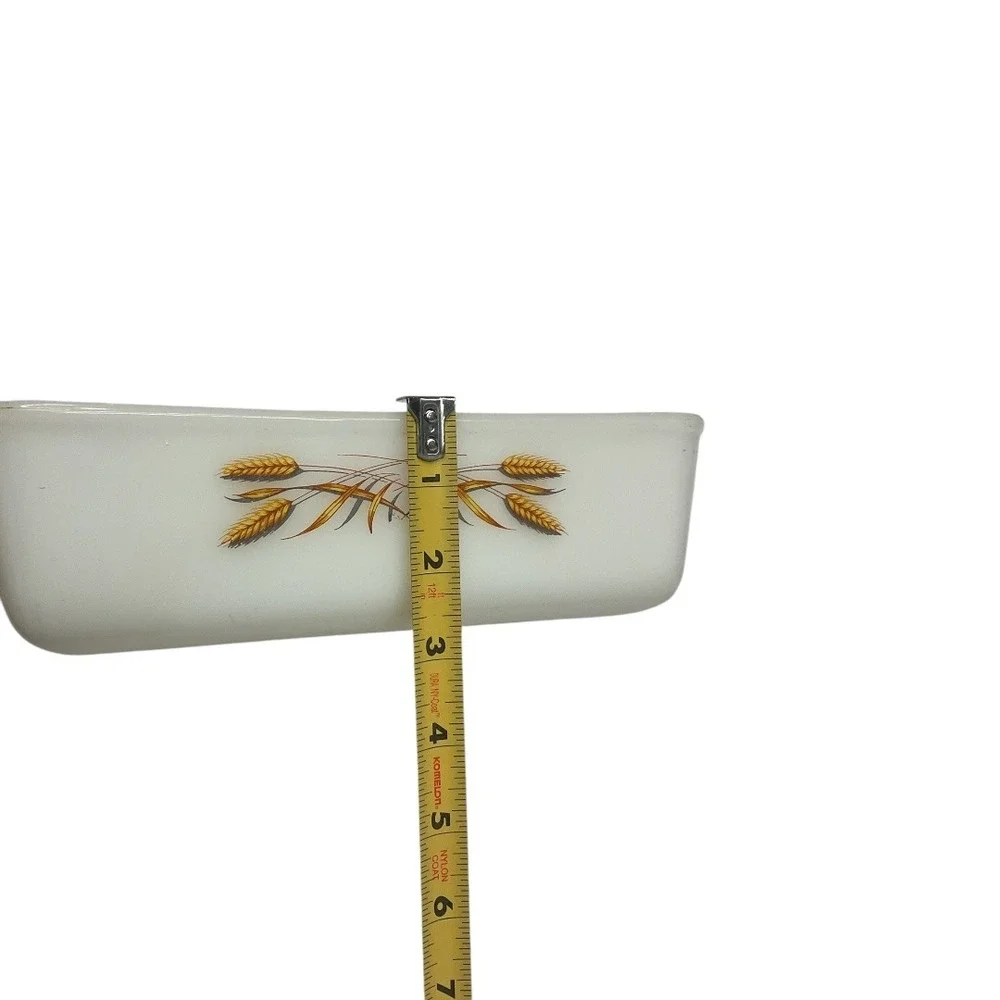 Fire‎ King Golden Sheaves of Wheat 409 Baking Dish Casserole Golden Wheat